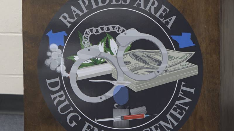 A logo for RPSO's RADE unit that was displayed at a press conference on October 21, 2021.