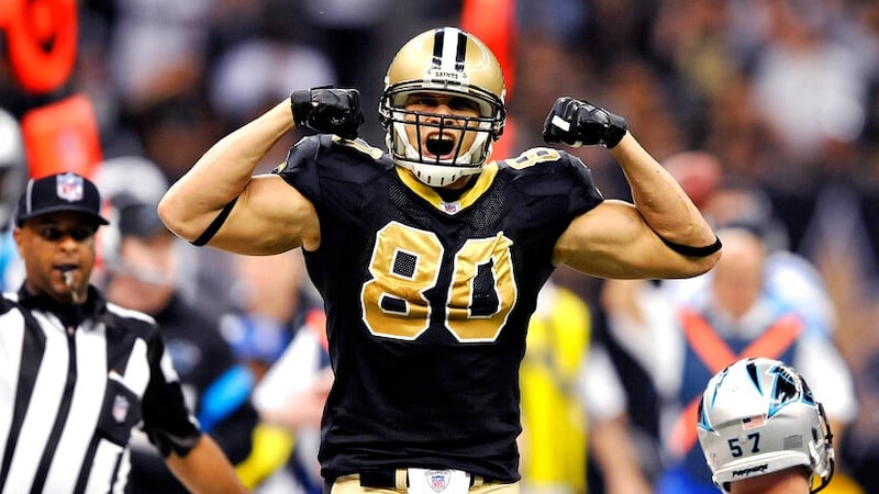 Saints tight end Jimmy Graham (80) was arrested Friday night in Southern California, according...