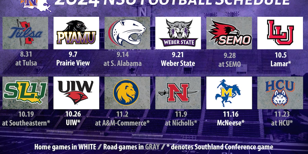 NSU Demons announce 2024 football schedule NSU Demons announce 2024 football schedule