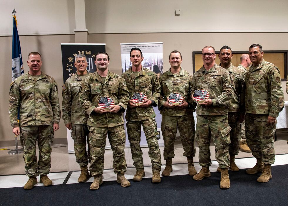 The Louisiana Air National Guard's team, Bullzeye Buckie, had the highest overall team score...