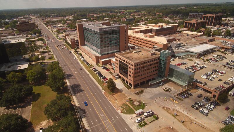 Aerial Photo of Our Lady of the Lake Hospital on Essen Lane in Baton Rouge, La.