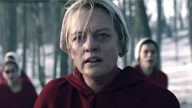 Elisabeth Moss in the Hulu series, 'The Handmaid’s Tale.'