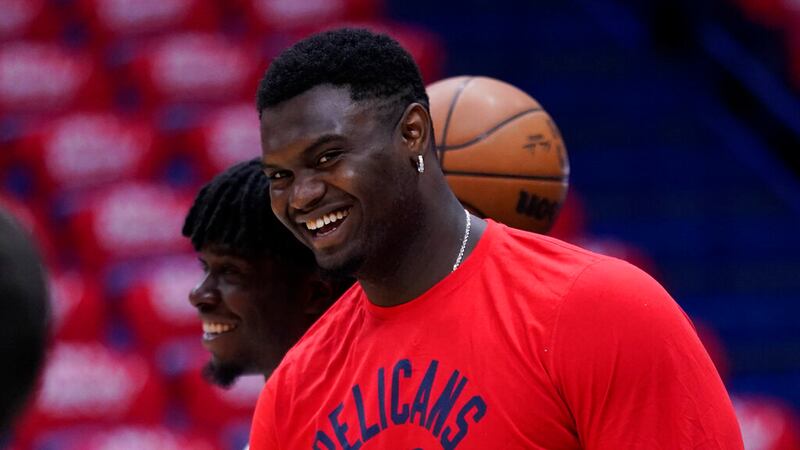 New Orleans Pelicans forward Zion Williamson (1) signed a five-year extension with the Pelicans.