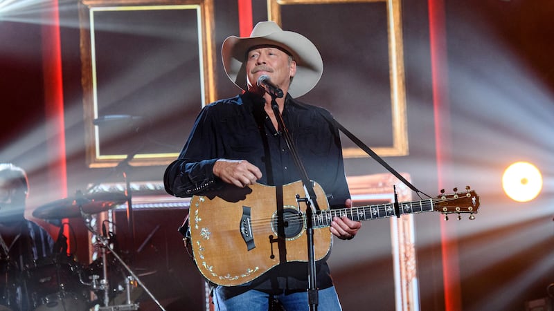 FILE - Alan Jackson performs at the 56th annual Academy of Country Music Awards on Thursday,...