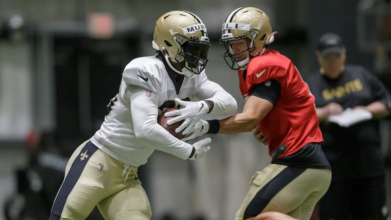 The Saints brought back running back Latavius Murray (28) to their practice squad. (Staff...