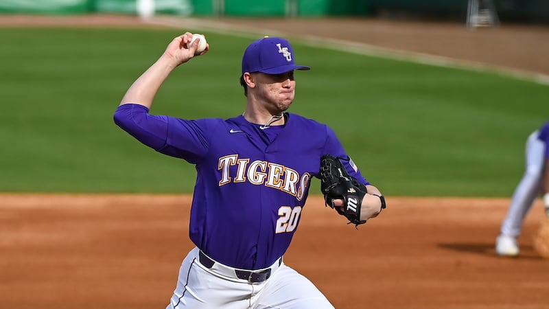 LSU pitcher Paul Skenes (20)