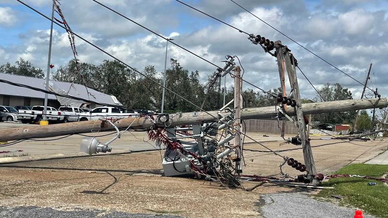 Damage from Hurricane Ida in Houma, La.