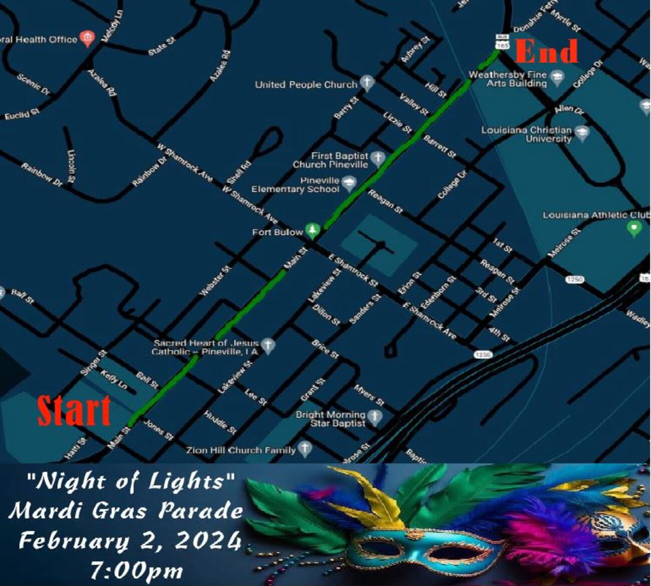REPLAY Pineville ‘Night of Lights’ Mardi Gras Parade REPLAY Pineville ‘Night of Lights’ Mardi Gras Parade
