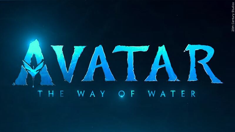 'Avatar: The Way of Water' title card