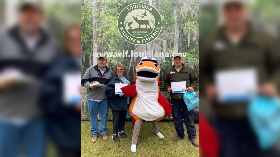 Adult Angler Winners: Brad Stewart, Melissa Shreeman, Terry Shreeman