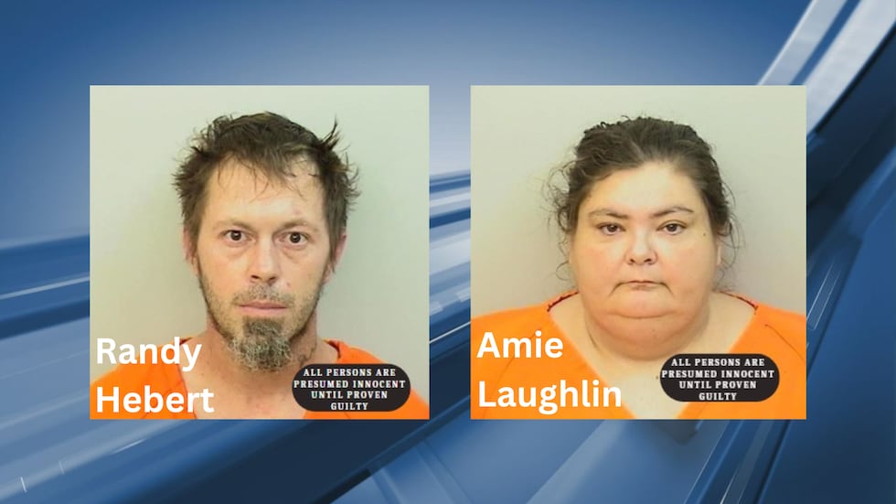 Randy Hebert and Amie Laughlin, both of Vinton, are accused of physically abusing a child as...