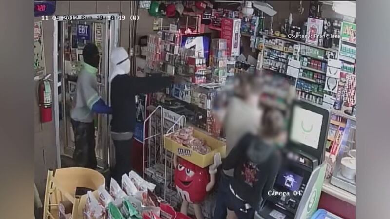 Still image from surveillance video of attempted robbery at Lee Rays in Wardville. Courtesy:...